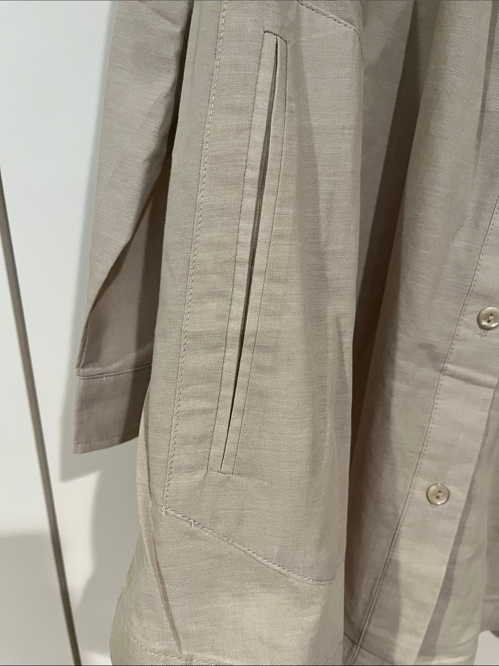 Joan Rivers Light Beige Button-Up Top - Picture 3 of 6